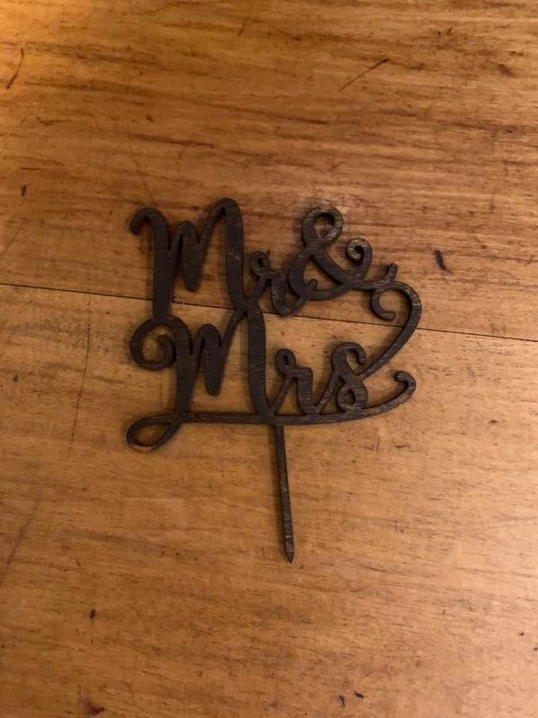 Mr. and Mrs. Cake Topper