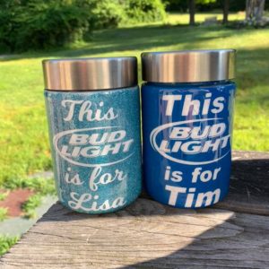 Bud Light Stainless Steel Can Coolers