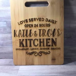 Love Served Daily Cutting Board