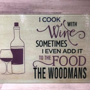 I Cook With Wine Cutting Board