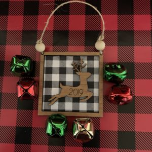 Reindeer Wood Ornament