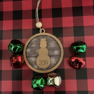 Snowman Wood Ornament