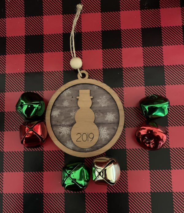 Snowman Wood Ornament