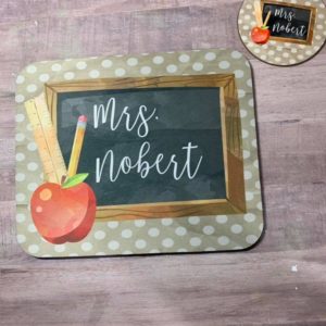 Teacher Mousepad and Coaster