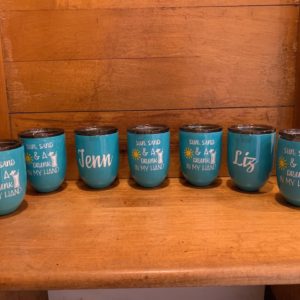 Girl's Getaway Week-End Wine Tumbler Set