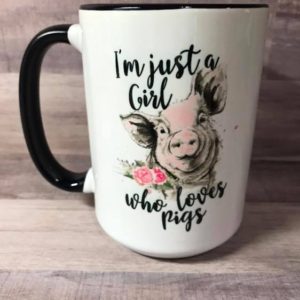loves pigs mug