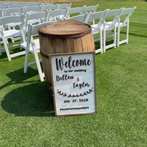 welcome to our happily ever after sign