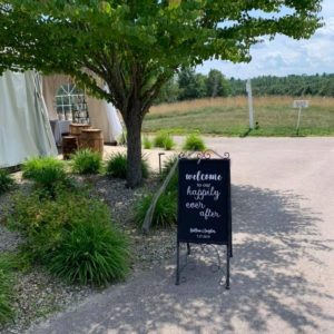 welcome to our wedding sign
